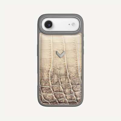 Husa Telefon iPhone Air, Piele Vitel, Textura Crocodil