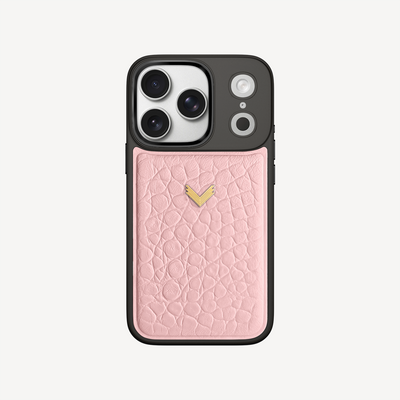 Husa Telefon iPhone 17 Pro, Piele Vitel, Textura Crocodil
