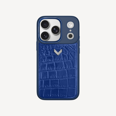 Husa Telefon iPhone 18 Pro, Piele Vitel, Textura Crocodil