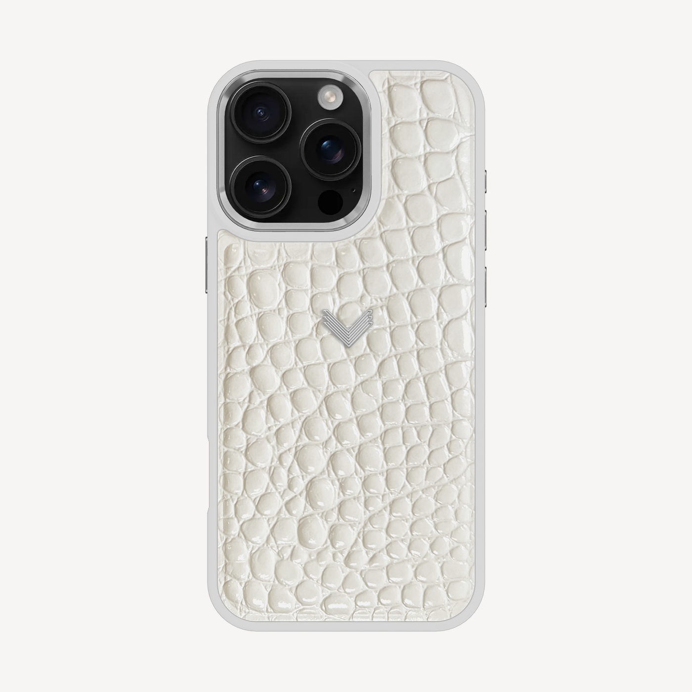 Husa Telefon iPhone 16 Pro, Piele Vitel, Textura Crocodil