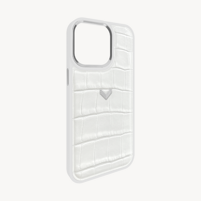 Husa Telefon iPhone 13 Pro, Piele Vitel, Textura Crocodil