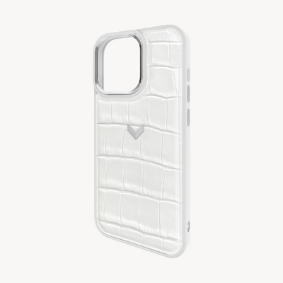 Husa Telefon iPhone 13 Pro, Piele Vitel, Textura Crocodil