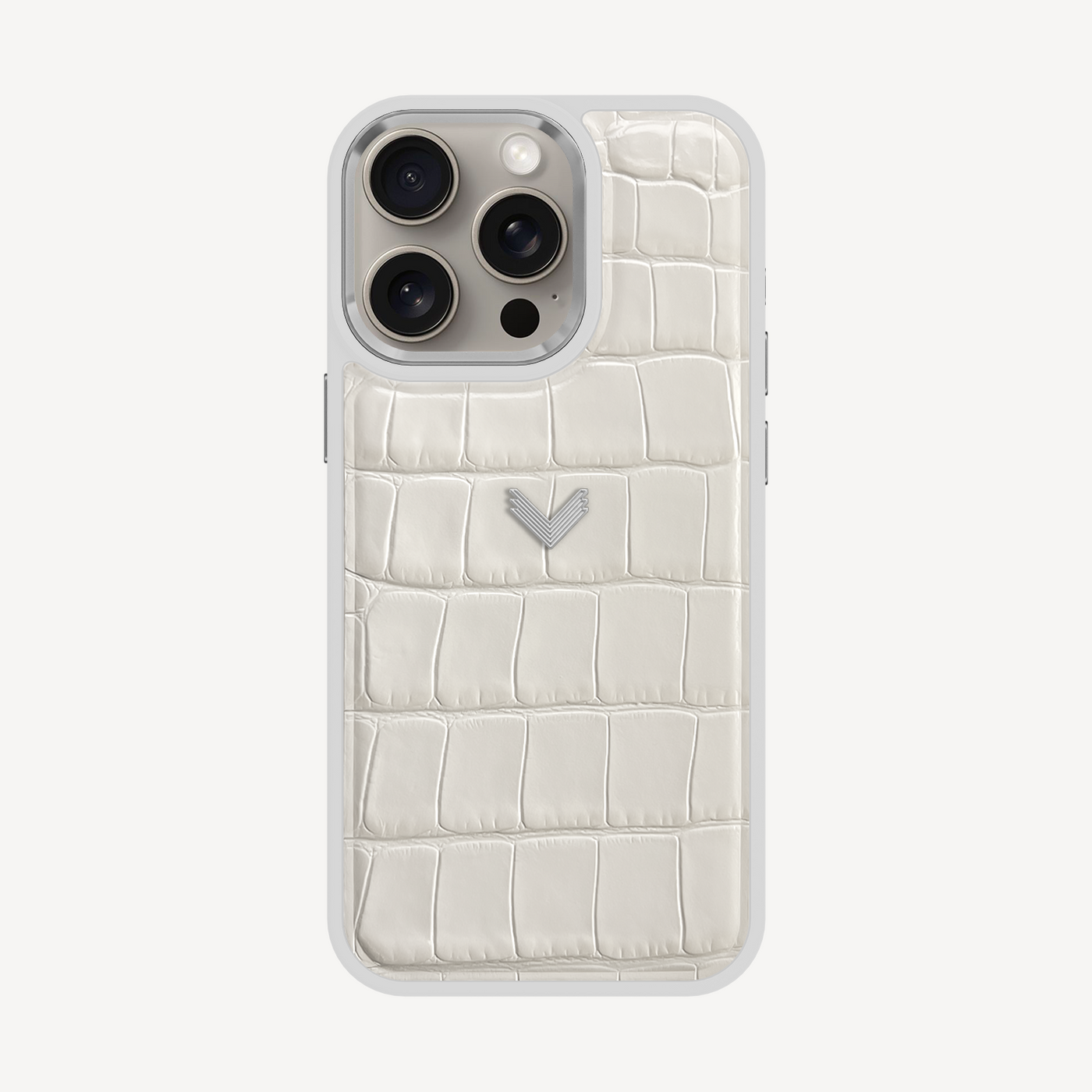 Husa Telefon iPhone 15 Pro Max, Piele Vitel, Textura Crocodil