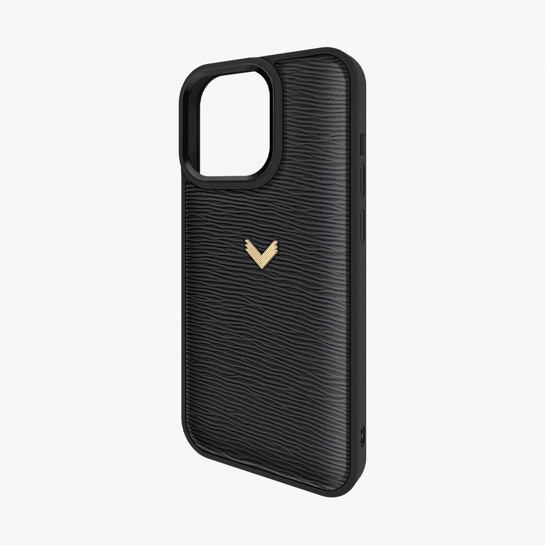 Husa Telefon iPhone 14 Pro, Piele Vitel, Textura Dune