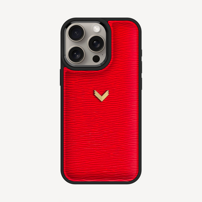 Husa Telefon iPhone 15 Pro, Piele Vitel, Textura Dune