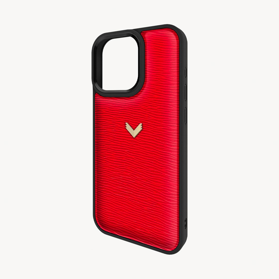 Husa Telefon iPhone 15 Pro Max, Piele Vitel, Textura Dune