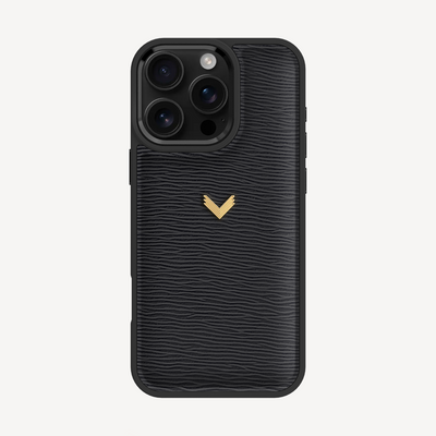 Husa Telefon iPhone 16 Pro, Piele Vitel, Textura Dune