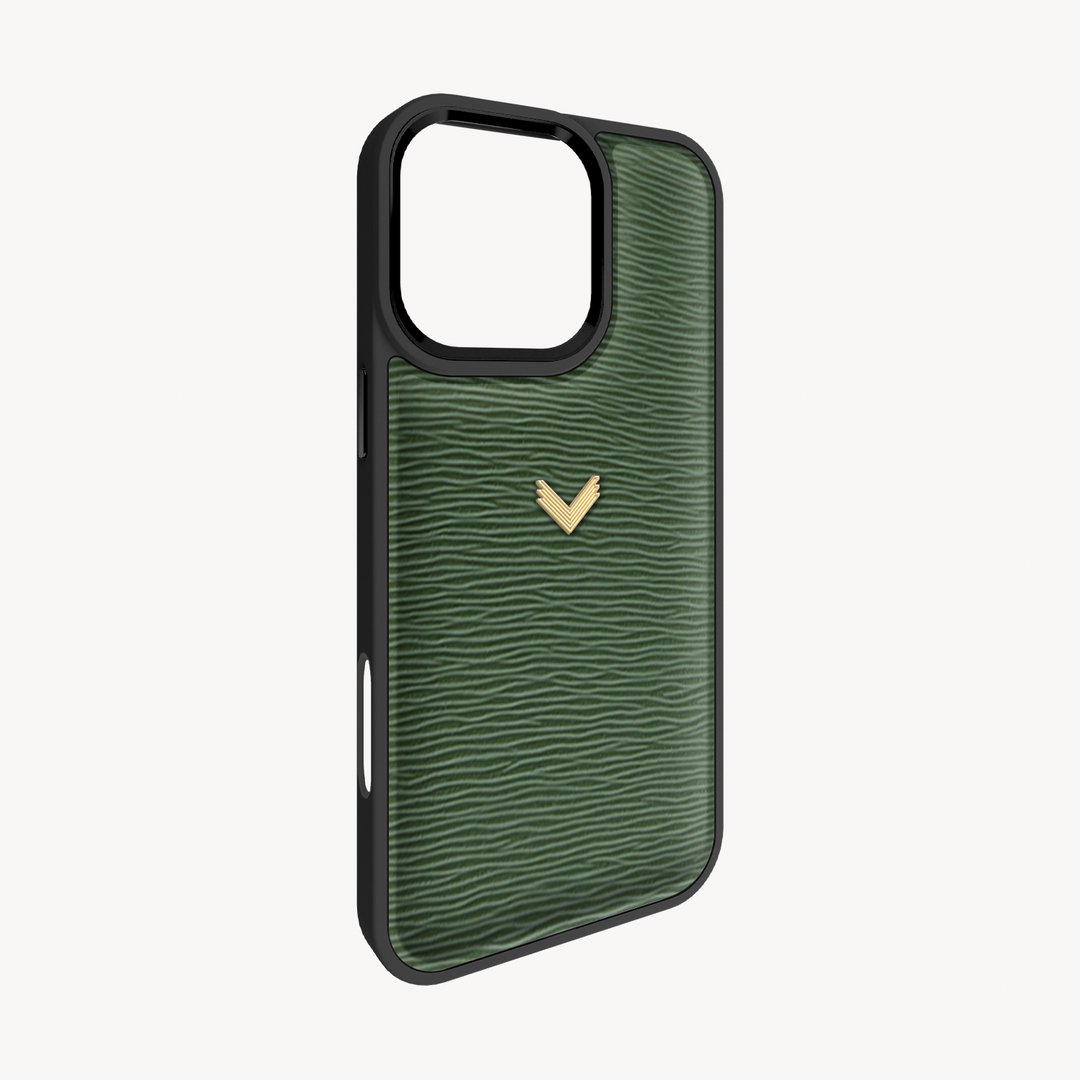 Husa Telefon iPhone 16 Pro, Piele Vitel, Textura Dune