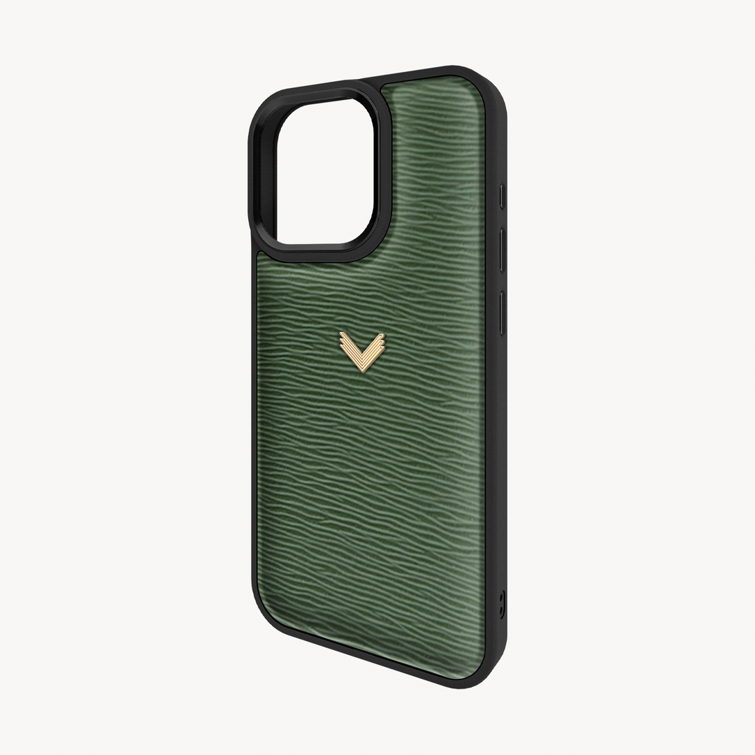 Husa Telefon iPhone 16 Pro, Piele Vitel, Textura Dune