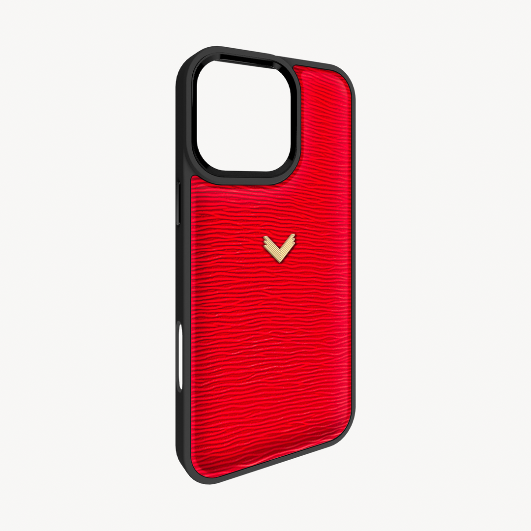 Husa Telefon iPhone 16 Pro Max, Piele Vitel, Textura Dune