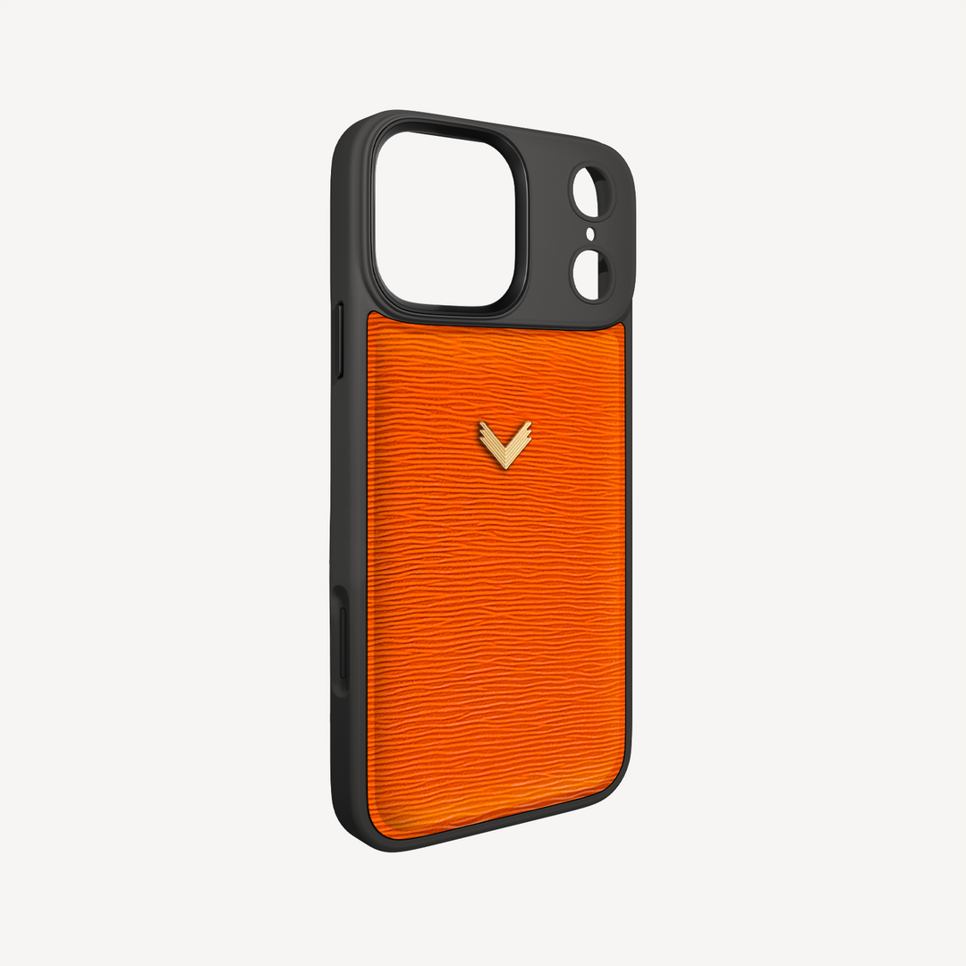 Husa Telefon iPhone 17 Pro, Piele Vitel, Textura Dune