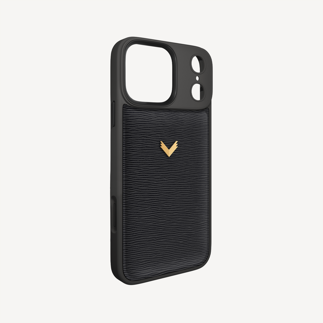 Husa Telefon iPhone 17 Pro, Piele Vitel, Textura Dune