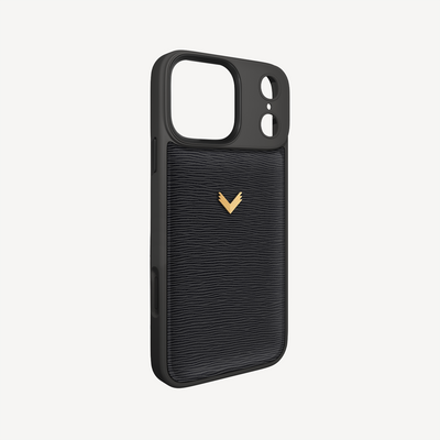 Husa Telefon iPhone 17 Pro Max, Piele Vitel, Textura Dune