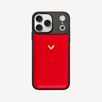 Husa Telefon iPhone 17 Pro Max, Piele Vitel, Textura Dune