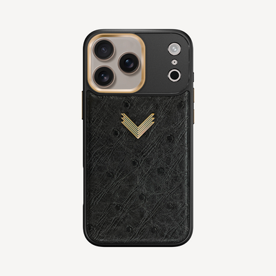 Husa Telefon iPhone 17 Pro, Piele Strut, VLogo Antique