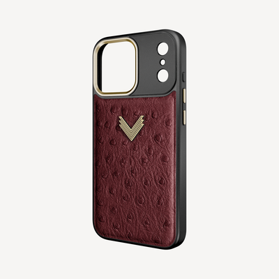 Husa Telefon iPhone 17 Pro, Piele Strut, VLogo Antique