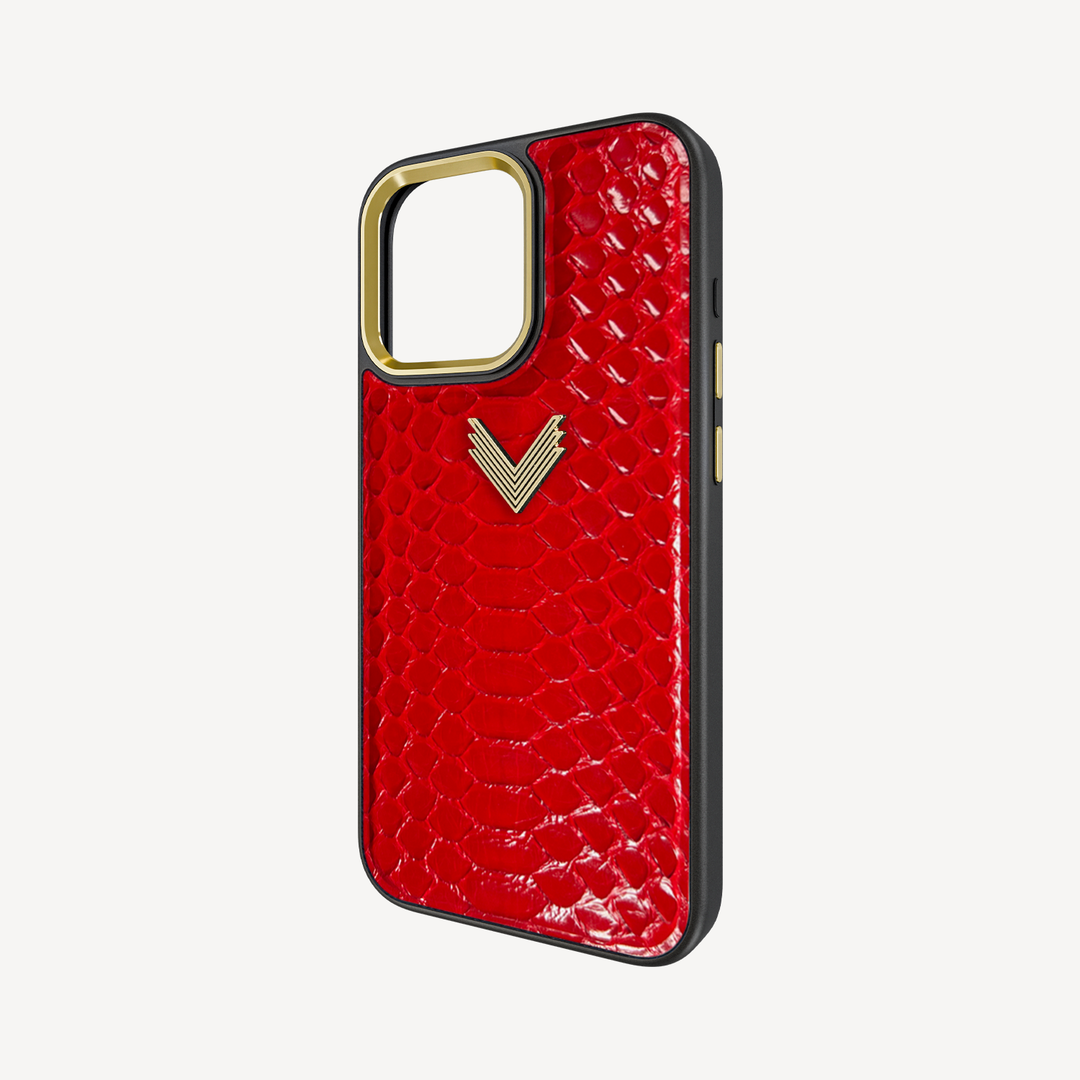 Husa Telefon iPhone 16 Pro, Piele Piton, VLogo Antique