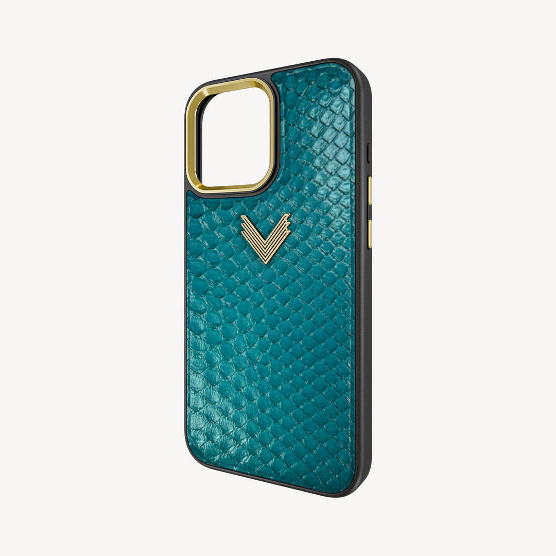 Husa Telefon iPhone 16 Pro, Piele Piton, VLogo Antique
