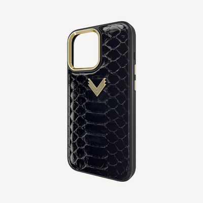 Husa Telefon iPhone 16 Pro Max, Piele Piton, VLogo Antique