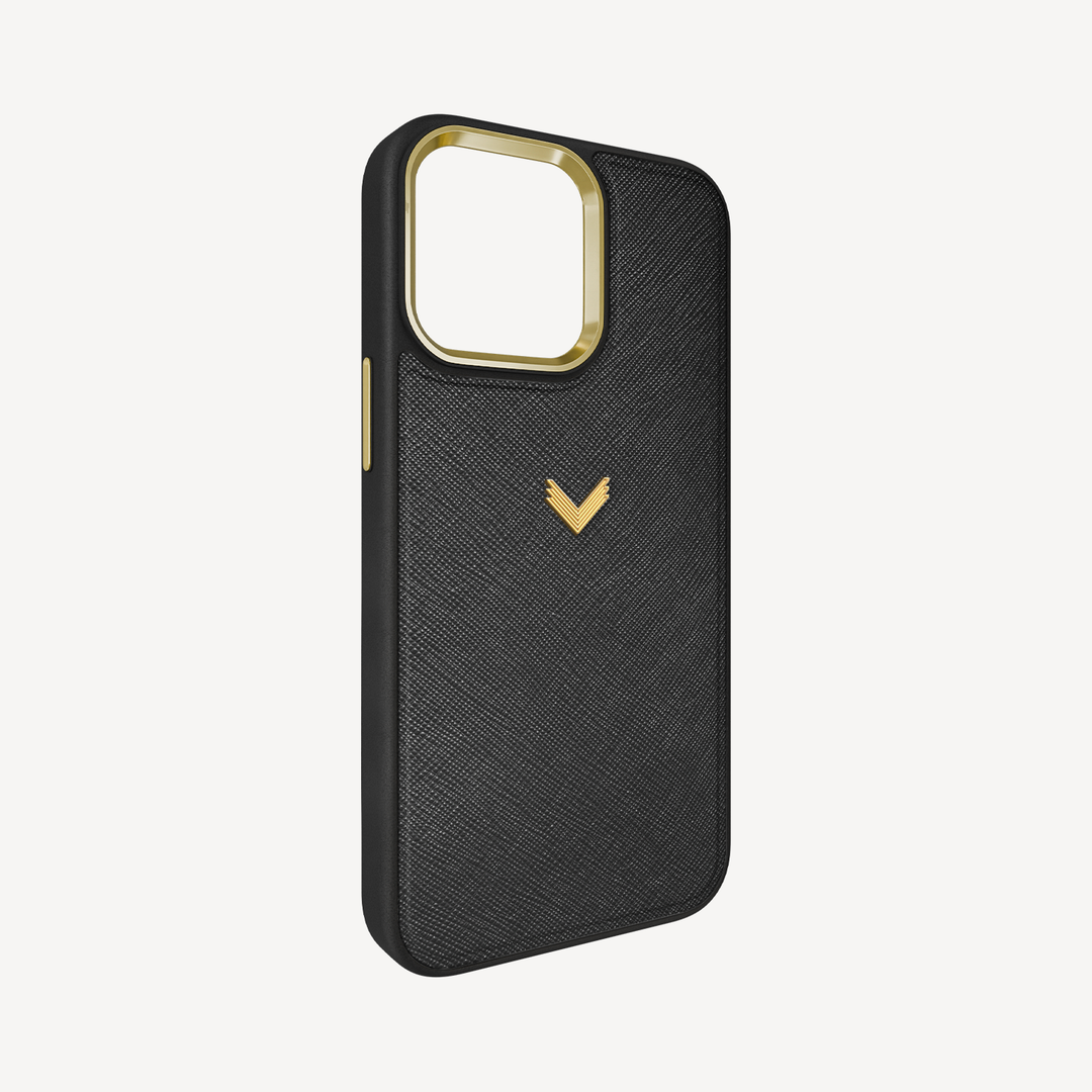 Husa Telefon iPhone 14 Pro Max, Piele Saffiano