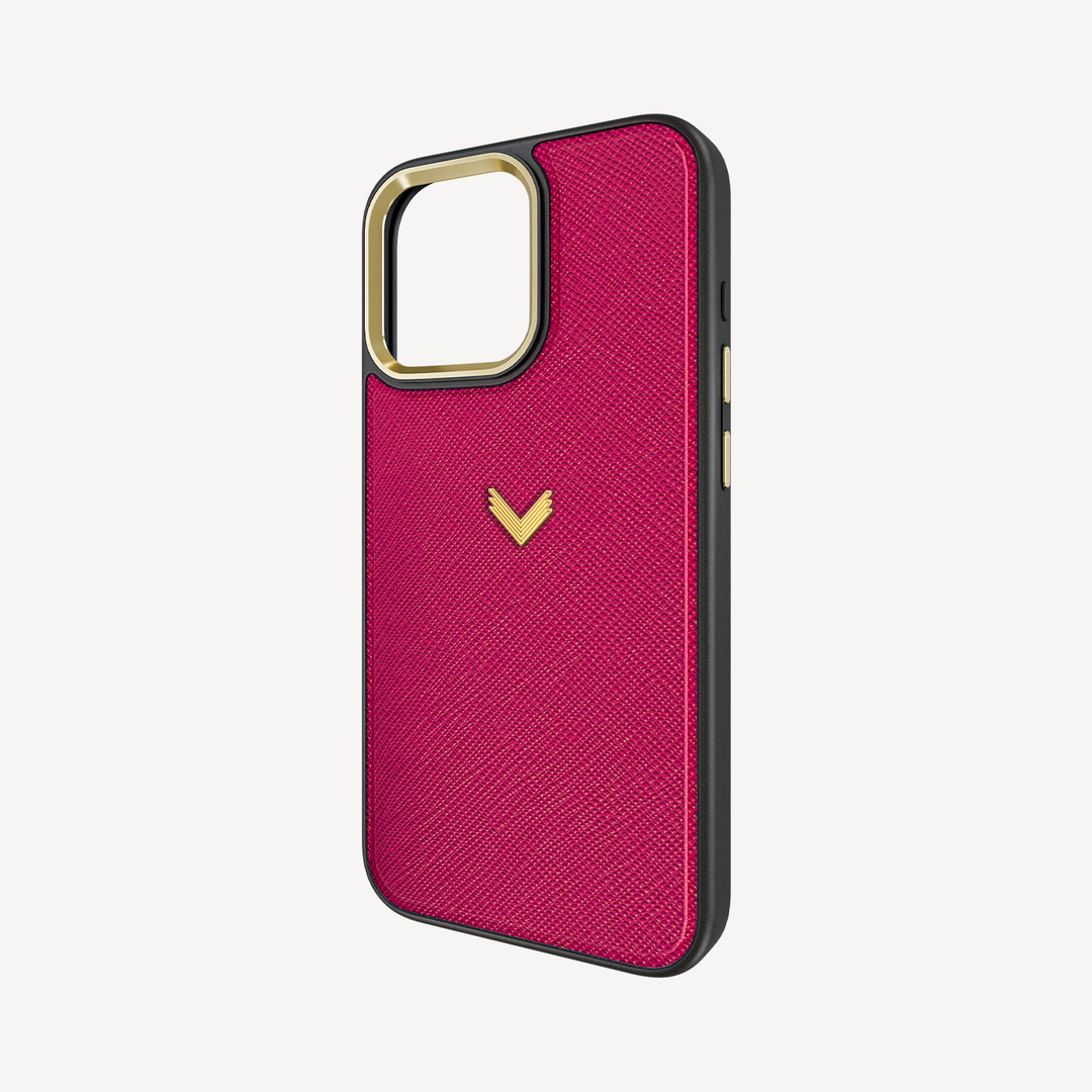 Husa Telefon iPhone 15 Pro, Piele Saffiano