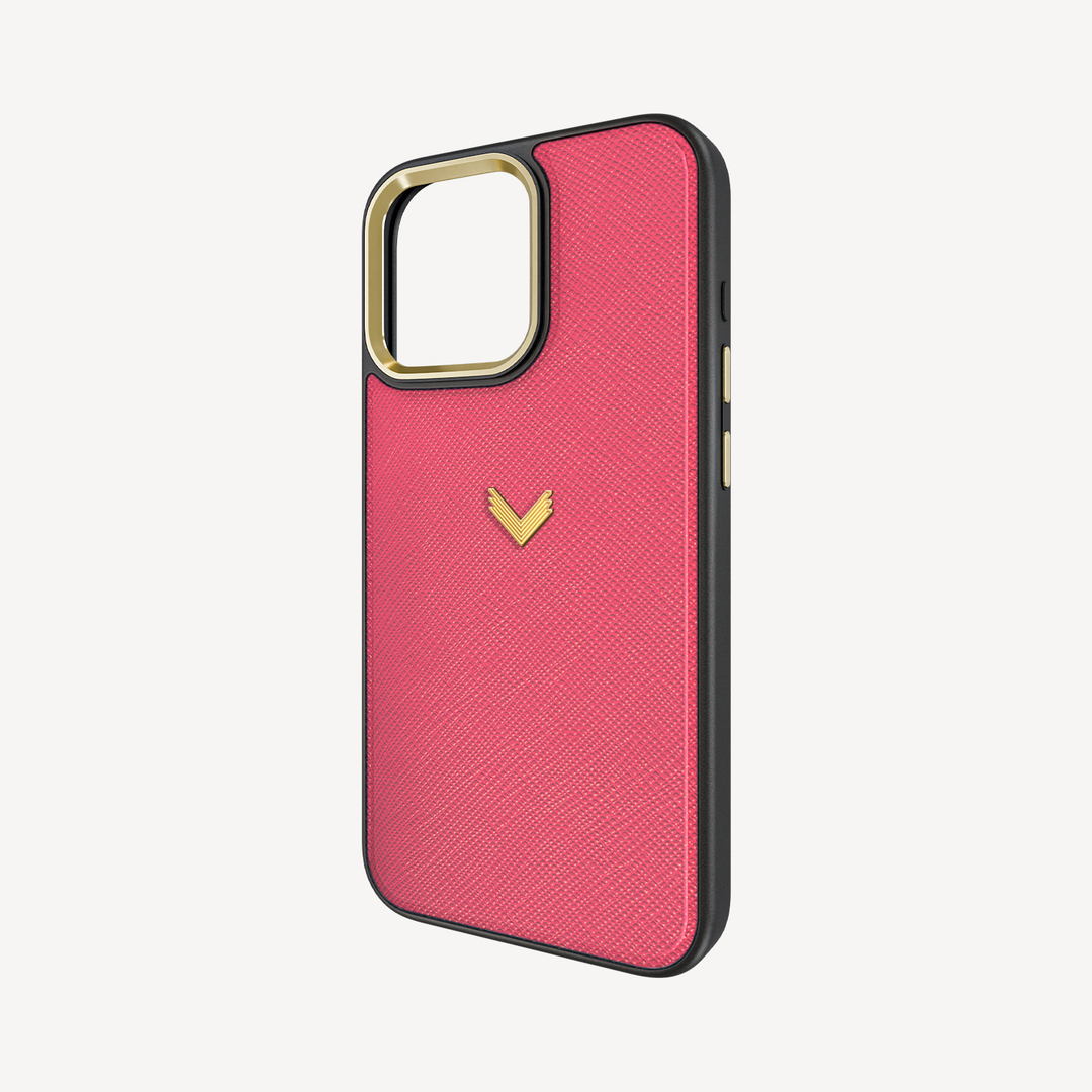 Husa Telefon iPhone 15 Pro, Piele Saffiano