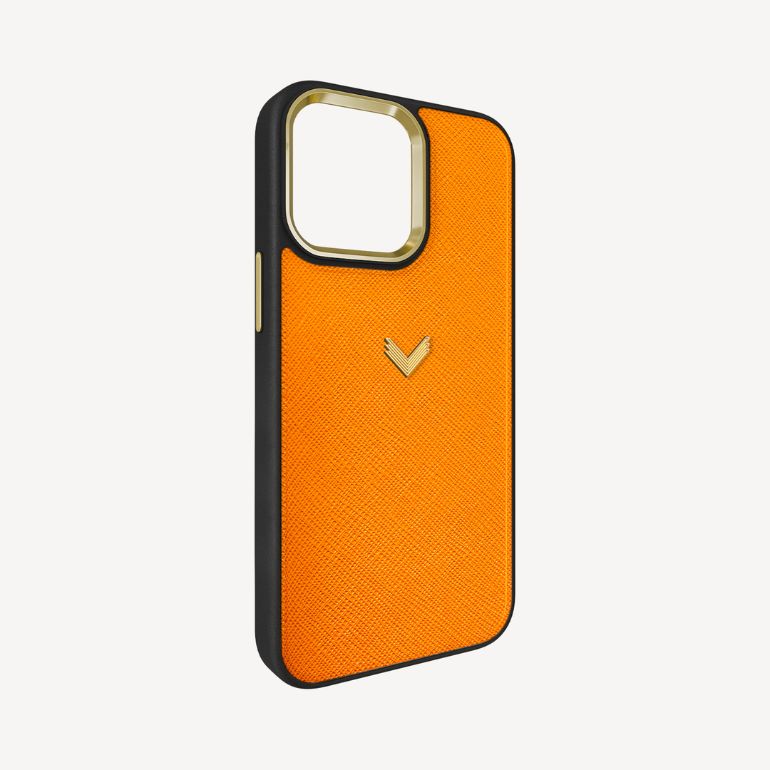Husa Telefon iPhone 15 Pro Max, Piele Saffiano