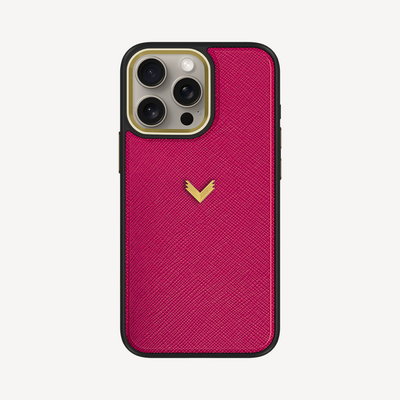 Husa Telefon iPhone 15 Pro Max, Piele Saffiano