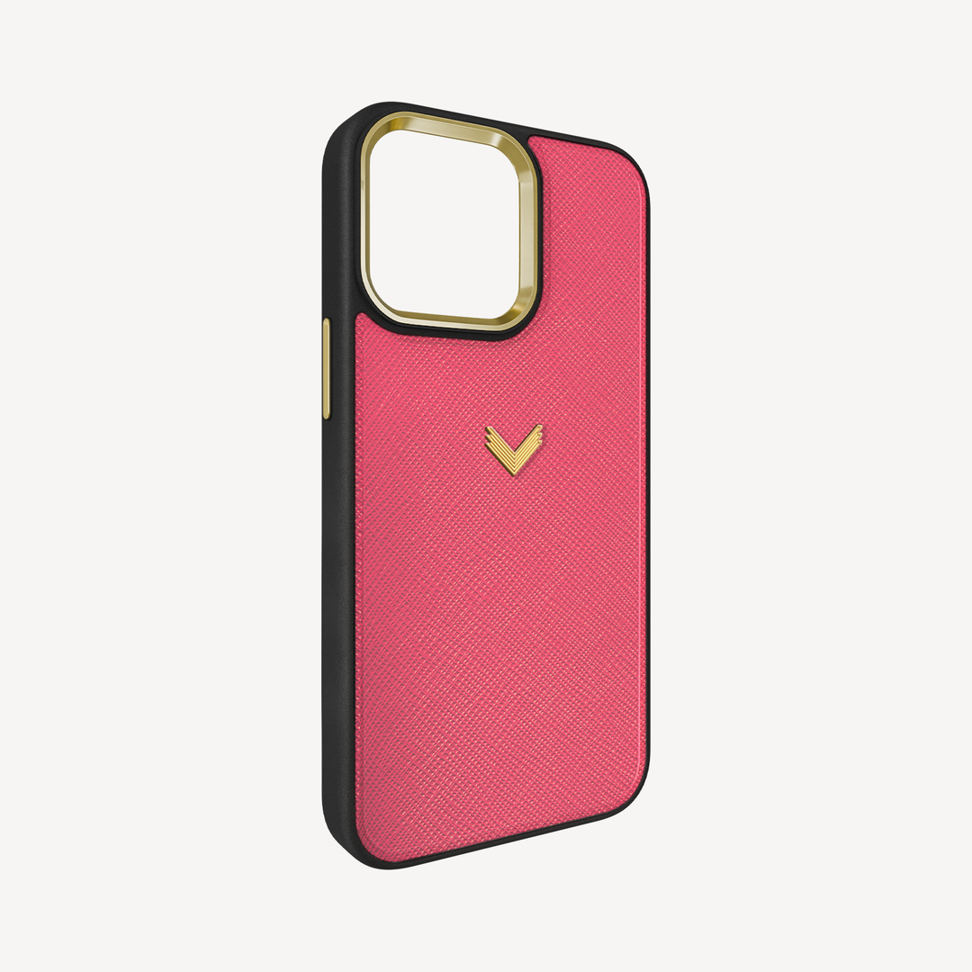Husa Telefon iPhone 15 Pro Max, Piele Saffiano