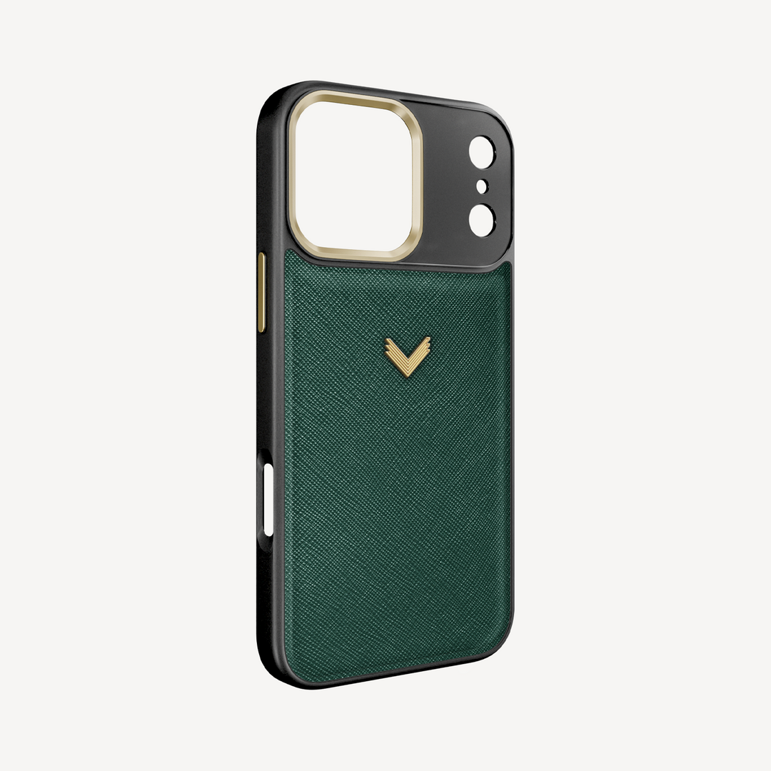 Husa Telefon iPhone 17 Pro Max, Piele Saffiano