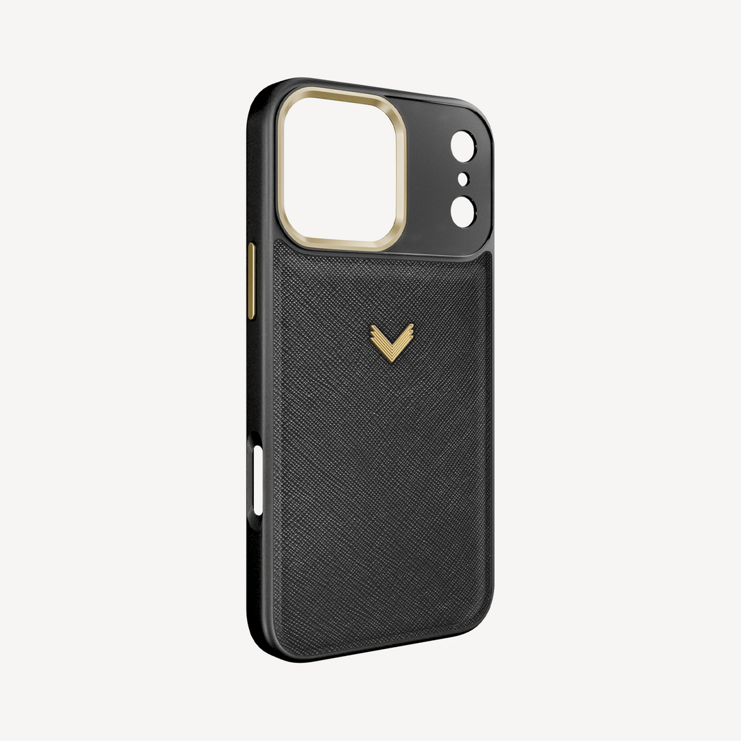 Husa Telefon iPhone 17 Pro Max, Piele Saffiano