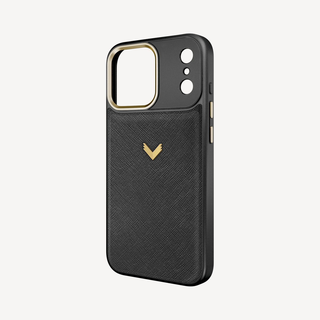 Husa Telefon iPhone 17 Pro Max, Piele Saffiano