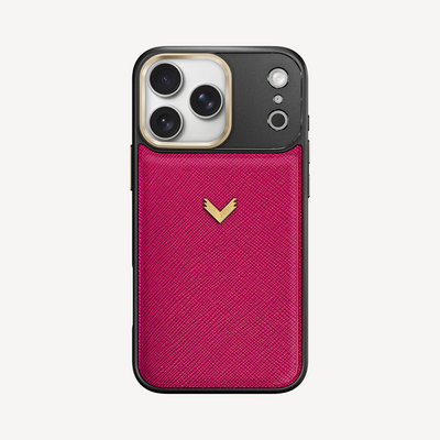 Husa Telefon iPhone 17 Pro, Piele Saffiano