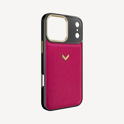 Husa Telefon iPhone 17 Pro, Piele Saffiano