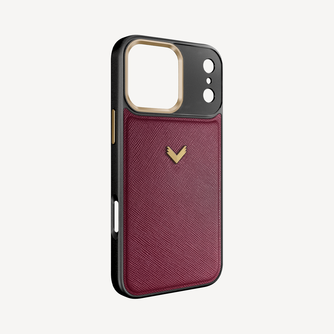 Husa Telefon iPhone 18 Pro Max, Piele Saffiano