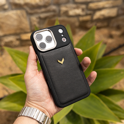 Husa Telefon iPhone 18 Pro Max, Piele Saffiano