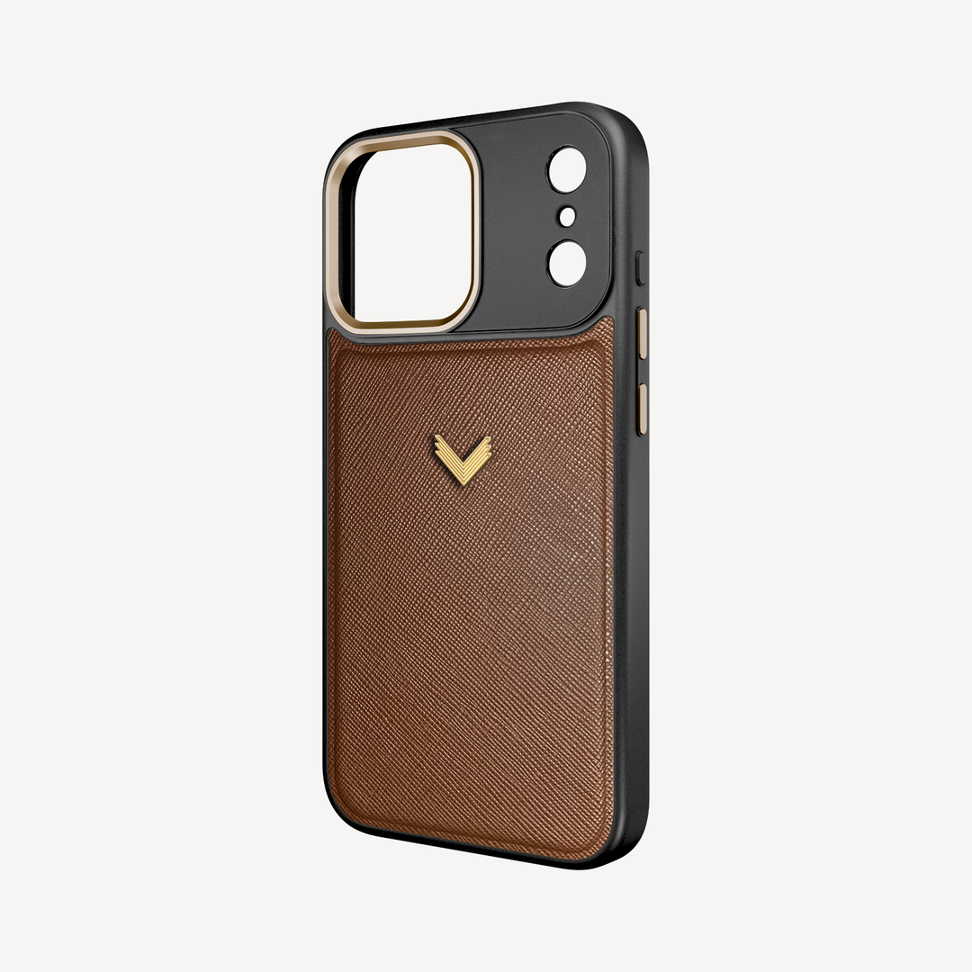 Husa Telefon iPhone 18 Pro Max, Piele Saffiano