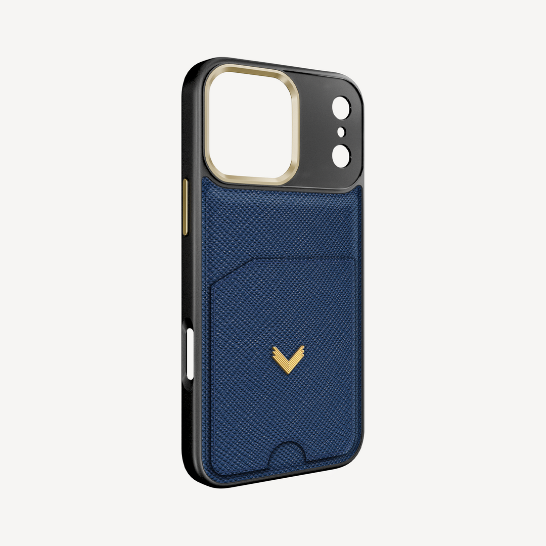 Husa Telefon iPhone 17 Pro Max, Piele Saffiano, Port Card