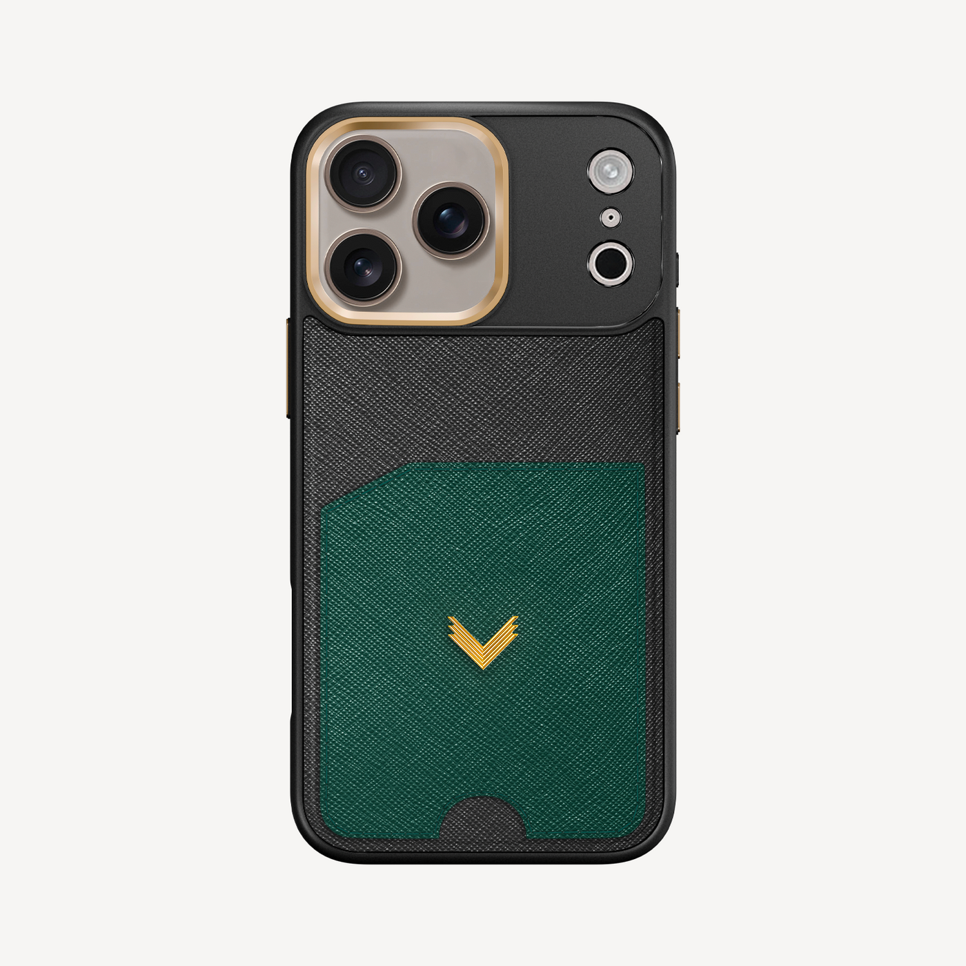 Husa Telefon iPhone 17 Pro, Piele Saffiano, Port Card