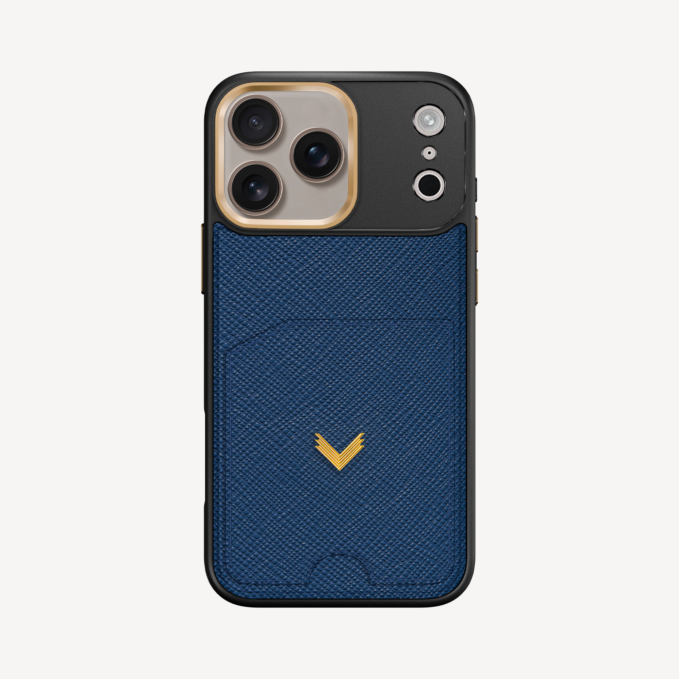 Husa Telefon iPhone 17 Pro, Piele Saffiano, Port Card
