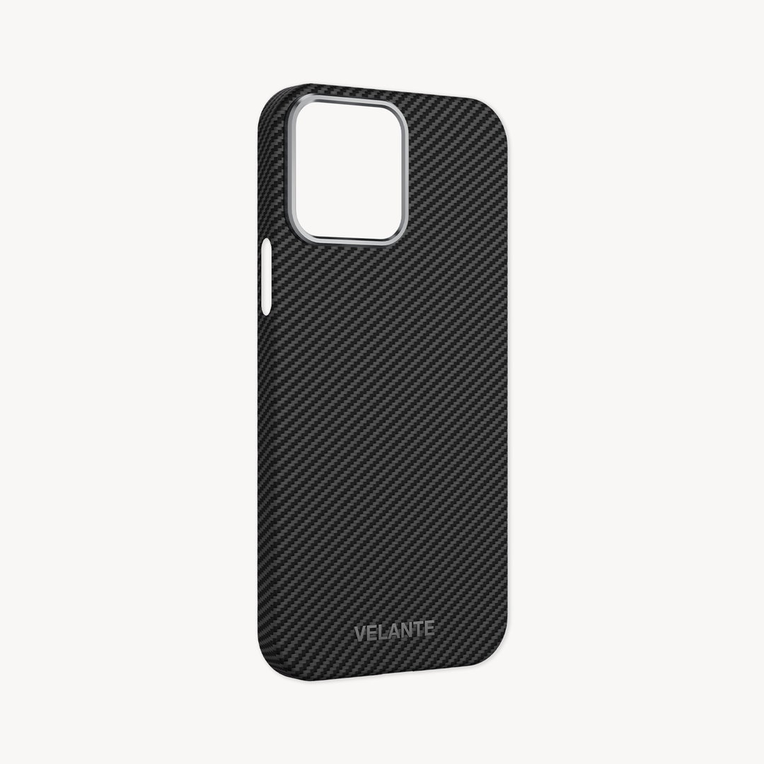 Husa Telefon iPhone 15 Pro, Fibra Aramida, Tip Kevlar, MagSafe