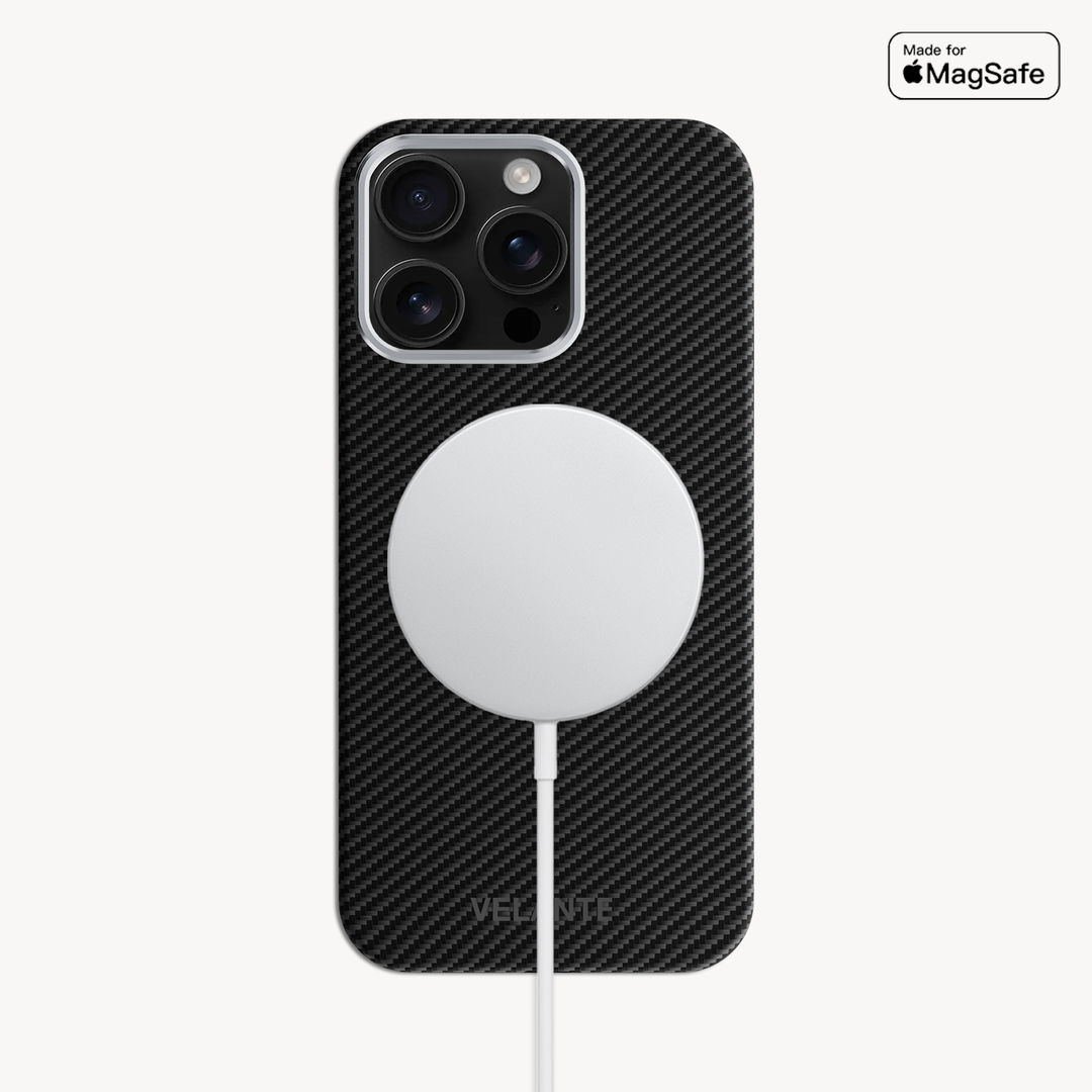 Husa Telefon iPhone 16 Pro, Fibra Aramida, Tip Kevlar, MagSafe