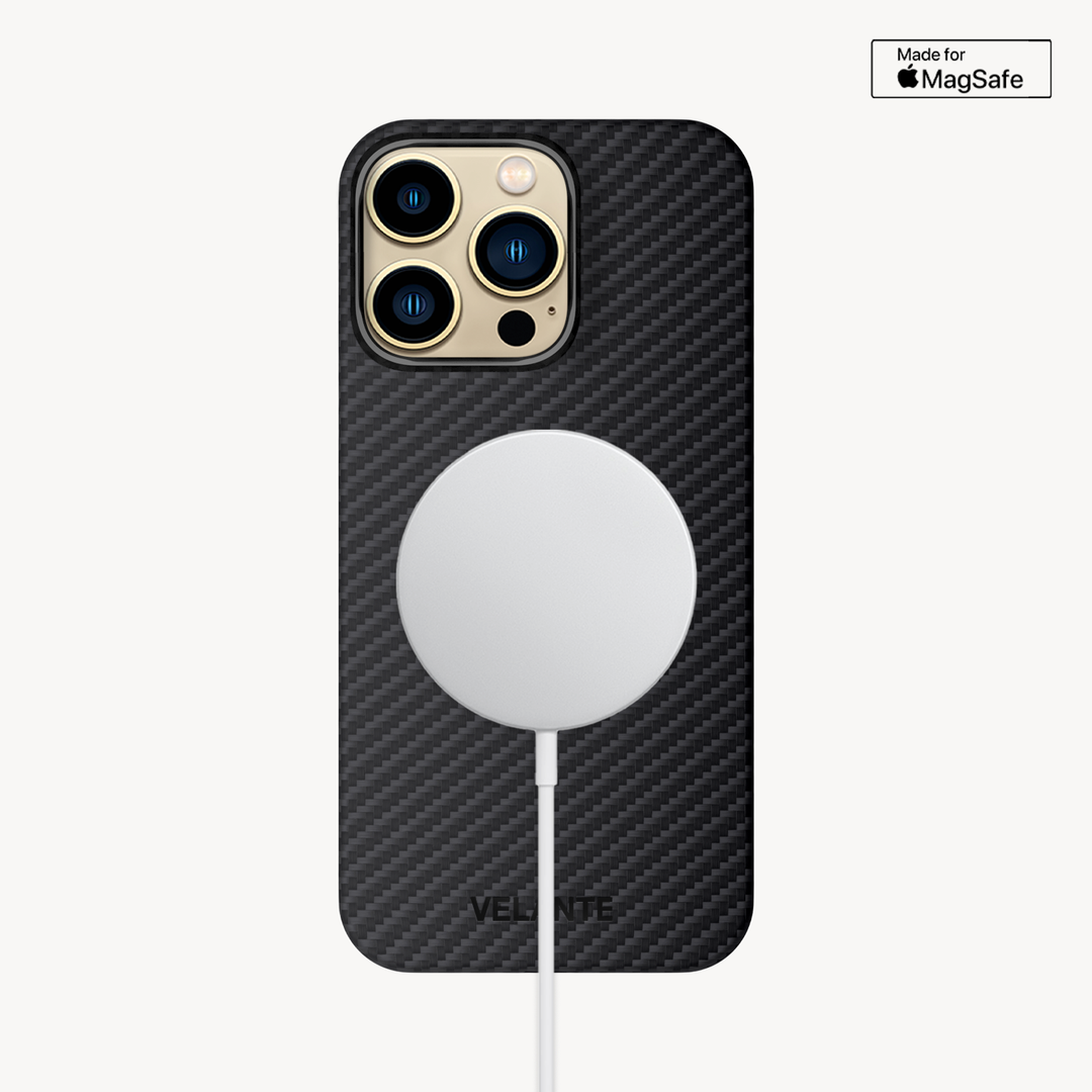 Husa Telefon iPhone 14 Pro, Fibra Aramida, Tip Kevlar, MagSafe