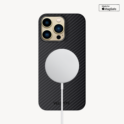 Husa Telefon iPhone 14 Pro, Fibra Aramida, Tip Kevlar, MagSafe