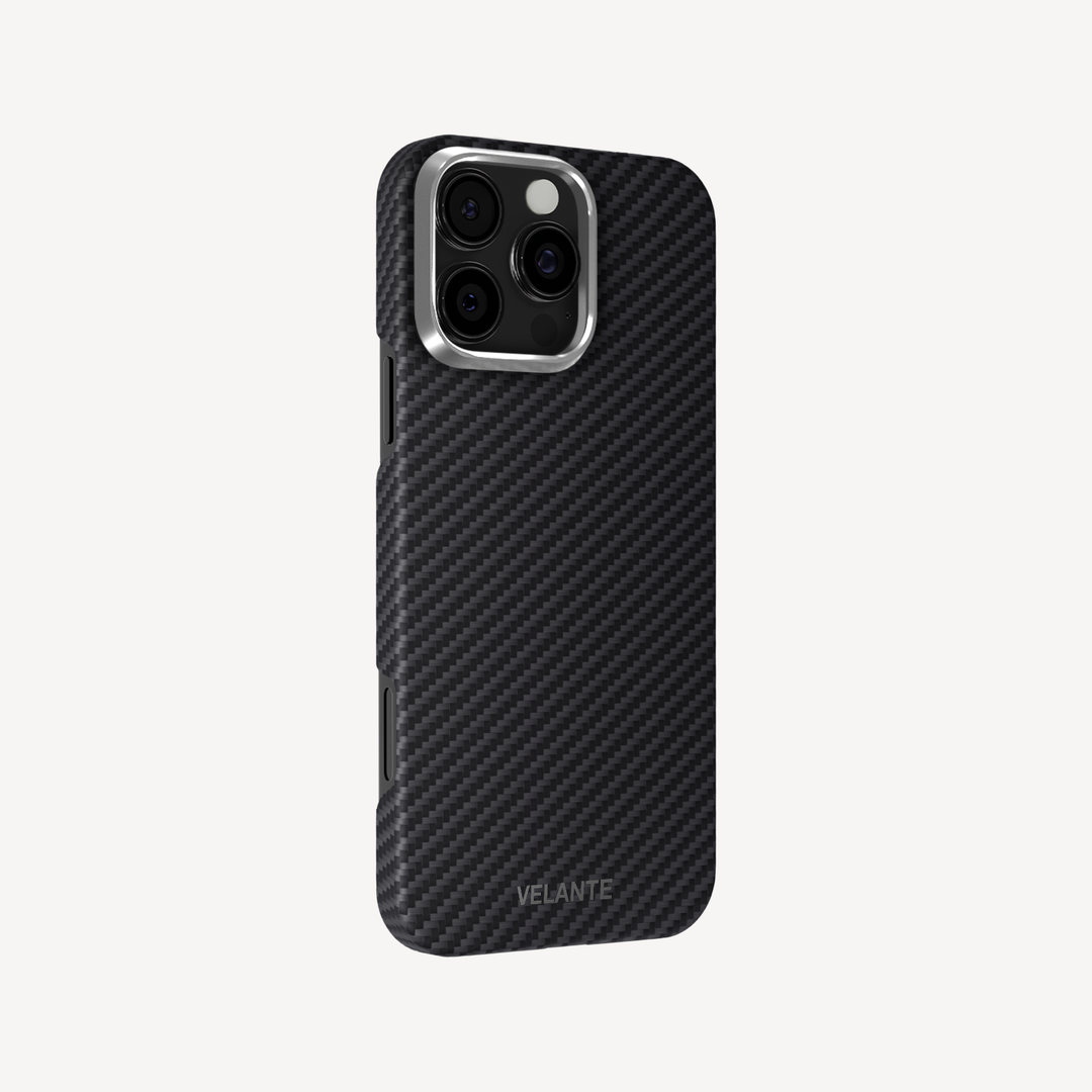 Husa Telefon iPhone 16 Pro, Fibra Aramida, Tip Kevlar, MagSafe