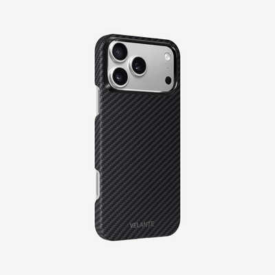 Husa Telefon iPhone 17 Pro, Fibra Aramida, Tip Kevlar, MagSafe