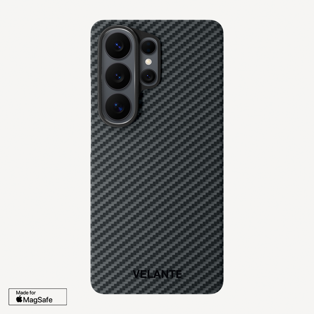 Husa Telefon Samsung S26 Ultra, Fibra Aramida, Tip Kevlar, MagSafe