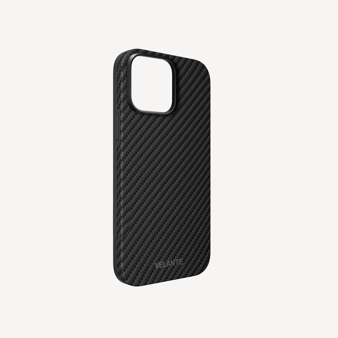 Husa Telefon iPhone 14 Pro Max, Fibra Aramida, Tip Kevlar Rubber, MagSafe