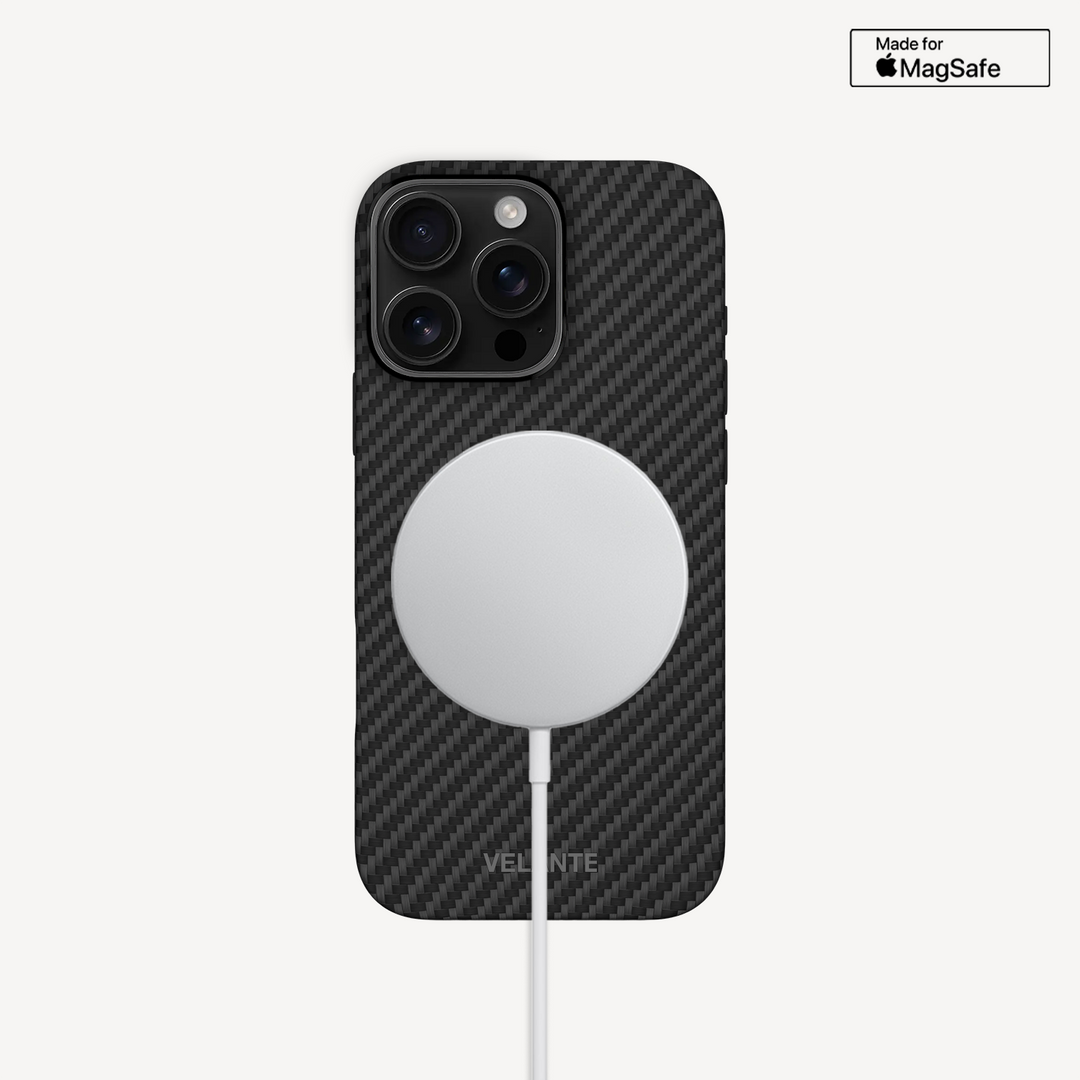 Husa Telefon iPhone 16 Pro Max, Fibra Aramida, Tip Kevlar Rubber, MagSafe