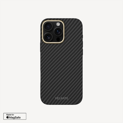 Husa Telefon iPhone 16 Pro Max, Fibra Aramida, Tip Kevlar Rubber, MagSafe